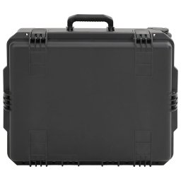 vidaXL Flightcase draagbaar 62,5x50x28,5 cm PP zwart