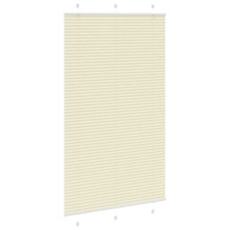 vidaXL Plissé rolgordijn 120x200cm stofbreedte 119,4cm polyester crème