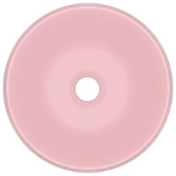 vidaXL Wastafel rond 40x15 cm keramiek matroze