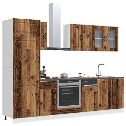 vidaXL 8-delige Keukenkastenset Kalmar bewerkt hout oud houtkleurig