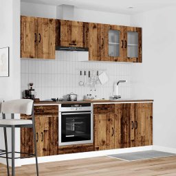vidaXL 8-delige Keukenkastenset Kalmar bewerkt hout oud houtkleurig