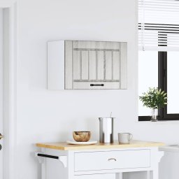 vidaXL Keukenbovenkast Lucca bewerkt hout grijs sonoma eikenkleur