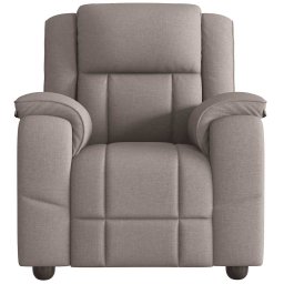 vidaXL Massagestoel verstelbaar stof taupe