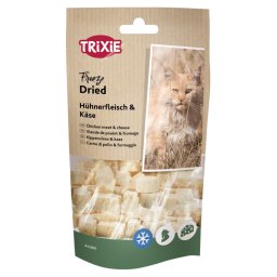 Voordeelpakket: 6x25g Trixie gevriesdroogde snacks met kip & kaas kattensnacks