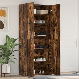 vidaXL Schoenenkast 80 x 35.5 x 180 cm Bewerkt hout Multikleur