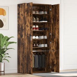 vidaXL Schoenenkast 80 x 39 x 178 cm Bewerkt hout Gerookt eiken