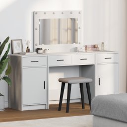 vidaXL Plafondtafel 3 st Wit 78,5 x 41 x 135 cm Bewerkt hout
