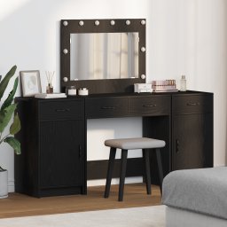 vidaXL Plafondtafel 3 st Zwart 78,5 x 41 x 135 cm Bewerkt hout
