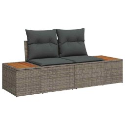 vidaXL Tuinbankenset 8 st Grijs en Bruin