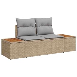 vidaXL Tuinbankenset 8 st Beige en Grijs