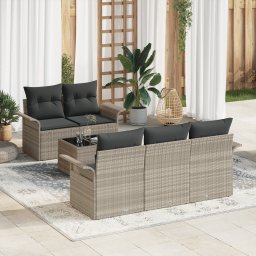 vidaXL Tuin Sofa Set 6 st 5-Aantal zitplaatsen