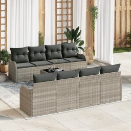 vidaXL Tuin Sofa Set 9 st 8-Aantal zitplaatsen