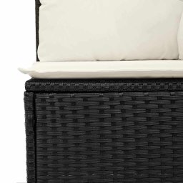 vidaXL Tuin Sofa Set 8 st 7-Aantal zitplaatsen Zwart en Crème