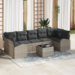 vidaXL Tuin Sofa Set 8 st 7-Aantal zitplaatsen