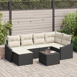 vidaXL Tuin Eetset 7 st Bruin en Crème