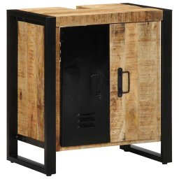 vidaXL Badkamerkast Bruin 55 x 35 x 60 cm Massief Mango Hout