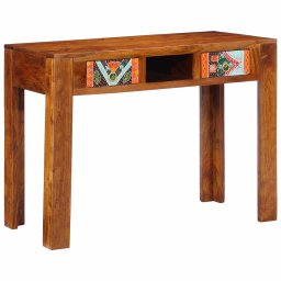 vidaXL Schrijfbureau met lade met opslag Bruin 100 x 50 x 75 cm