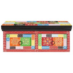 vidaXL TV-kast met lade Multikleur 60 x 30 x 24 cm Massief mangohout