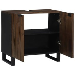 vidaXL Badkamertenk te kast Walnotenhout 62 x 33 x 58 cm Bewerkt hout