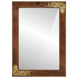 vidaXL Badkamer Spiegel Honingbruin 70 x 50 x 2,5 cm