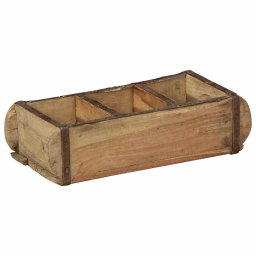 vidaXL Dienblad 4 st Bruin 30 x 14 x 9 cm Massief Gerecycled Hout