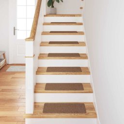 vidaXL Antislip Trapmatten 15 st 60 x 25 cm Geel PP Rechthoekig