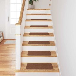 vidaXL Antislip Trapmatten 15 st 60 x 25 cm Geel PP Rechthoekig
