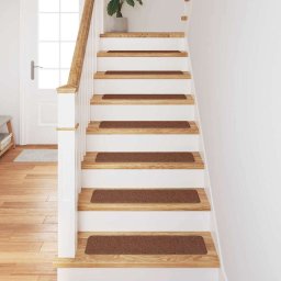 vidaXL Antislip Trapmatten 15 st 75 x 20 cm Geel PP Rechthoekig