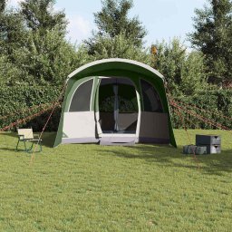 vidaXL Gezinstent met dak Groen en Wit 576 x 325 x 213 cm