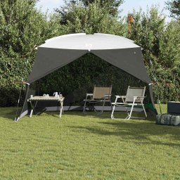 vidaXL Muskietentent Grijs 380 x 380 x 225 cm Polyester en Glasvezel
