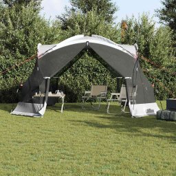 vidaXL Muskietentent Grijs 434 x 434 x 230 cm Polyester en Glasvezel