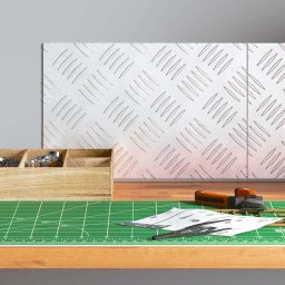 vidaXL Trapmatten 2 st 30 x 20 cm Zilver Aluminium Rechthoekig