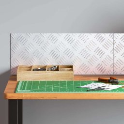 vidaXL Trapmatten 2 st 50 x 20 cm Zilver Aluminium Rechthoekig