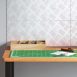 vidaXL Trapmatten 4 st 50 x 20 cm Zilver Aluminium Rechthoekig