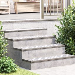 vidaXL Trap Tread Rechthoekig 2 pcs Zilver 90 x 20 cm Aluminium