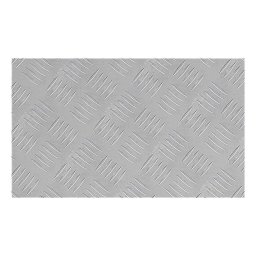 vidaXL Trapmatten 4 st 50 x 30 cm Zilver Aluminium Rechthoekig