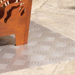 vidaXL Trapmatten 2 st 70 x 40 cm Zilver Aluminium Rechthoekig