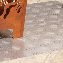 vidaXL Trapmatten 4 st 70 x 40 cm Zilver Aluminium Rechthoekig