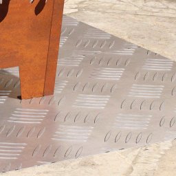 vidaXL Trapmatten 2 st 80 x 40 cm Zilver Aluminium Rechthoekig