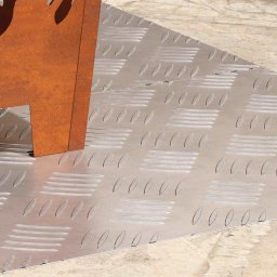 vidaXL Trapmatten 2 st 90 x 40 cm Zilver Aluminium Rechthoekig