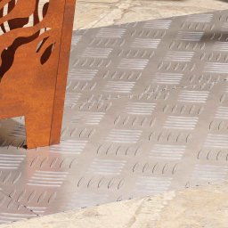 vidaXL Trapmatten 4 st 90 x 40 cm Zilver Aluminium Rechthoekig