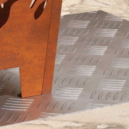 vidaXL Trapmatten 2 st 50 x 50 cm Zilver Aluminium Vierkant