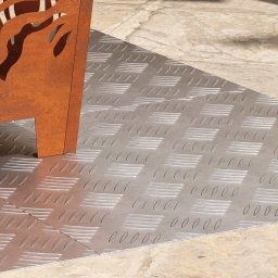vidaXL Trapmatten 4 st 50 x 50 cm Zilver Aluminium Vierkant