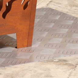 vidaXL Trapmatten 2 st 60 x 50 cm Zilver Aluminium Rechthoekig
