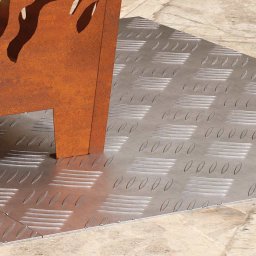 vidaXL Trapmatten 2 st 70 x 50 cm Zilver Aluminium Rechthoekig