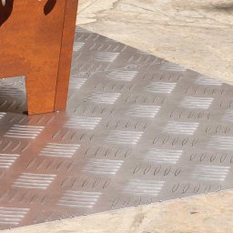 vidaXL Trapmatten 2 st 80 x 50 cm Zilver Aluminium Rechthoekig