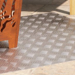 vidaXL Trapmatten 4 st 80 x 50 cm Zilver Aluminium Rechthoekig