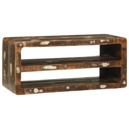 vidaXL TV-kast Multikleur 80 x 32 x 36 cm Massief gerecycled hout