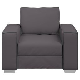 vidaXL Sofa Stoel Grijs 100 cm Nep Leer