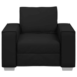 vidaXL Sofa Stoel Zwart 100 cm Nep Leer